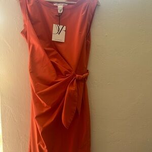 Diane Von Furstenberg Sleeveless Tie-Waist Midi Dress - NWT